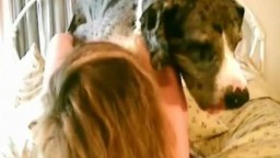 Большой пес сношает бабу в подставленную пизду зоо порно видео